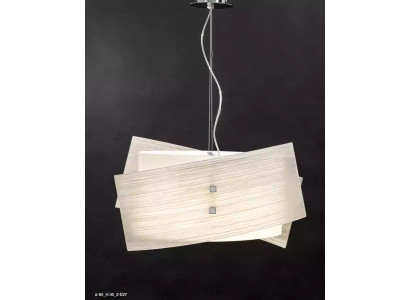 Stylish ceiling lamp, classic white hanging light with 2 new lamps
