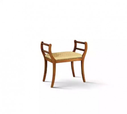 Solid wood upholstered bench brown living room furniture classic style new