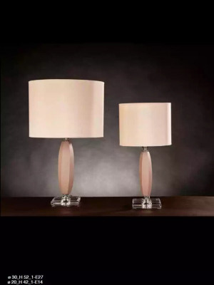 Beige crystal chandelier table lamp, classic table lampshade, new