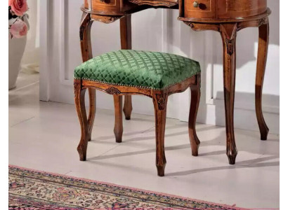 Classic wooden stool textile side stool bedroom furnishings