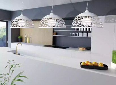 White chandelier ceiling pendant lighting lamp dining room