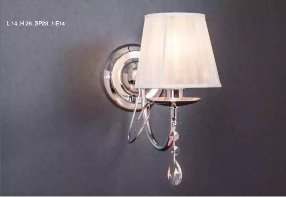 Gray wall lamp, antique style chandelier wall light, designer lamp, new.