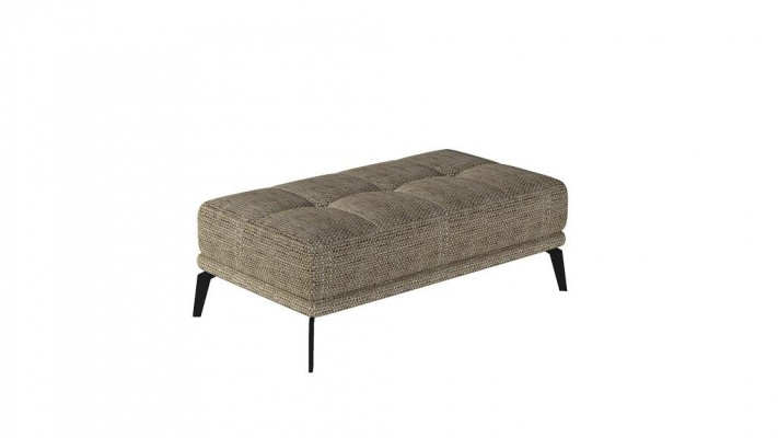 Lounge Footstool Stool XXL Club Ottoman Pouf Leather Textile Ottoman Designer New