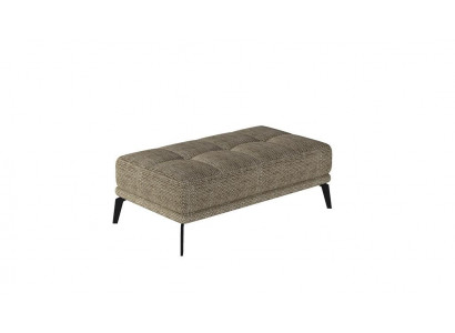 Lounge Footstool Ottoman XXL Club Ottoman Pouf Leather Textile Ottoman Designer New