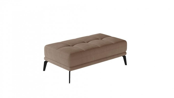Lounge Footstool Stool XXL Club Ottoman Pouf Leather Textile Ottoman Designer New
