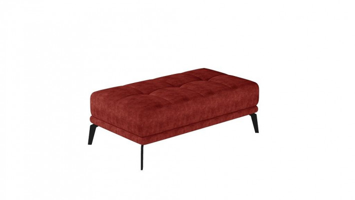 Lounge Footstool Ottoman XXL Club Ottoman Pouf Leather Textile Ottoman Designer New