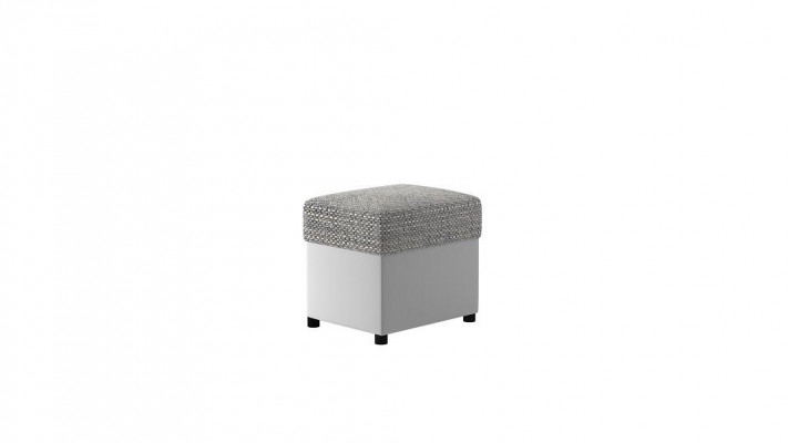 Ottoman Upholstered Ottoman Footrest Furniture Living Room Benches Seat Textile Gray