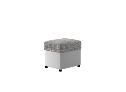 Ottoman Upholstered Ottoman Footrest Furniture Living Room Benches Seat Textile Gray