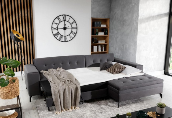 Design living landscape L-shaped corner sofa couch upholstery fabric suite sofa corner new