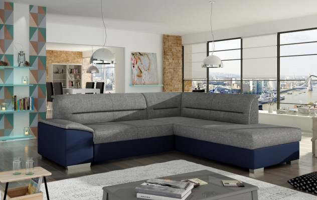 Fabric L-Shaped Sofa Couch Design Upholstery Modern Textile Seat Cushion Group