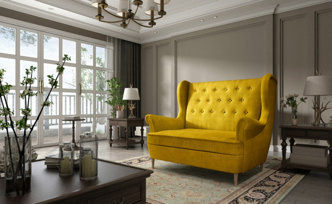 Sofa 2-seater sofa seat couch upholstery set couches modern new two-seater