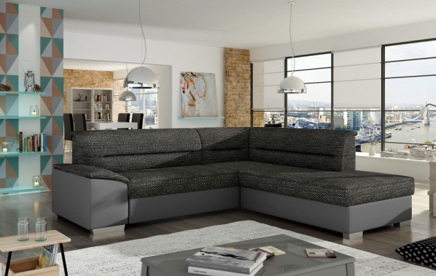 Fabric L-Shaped Sofa Couch Design Upholstery Modern Textile Seat Cushion Group