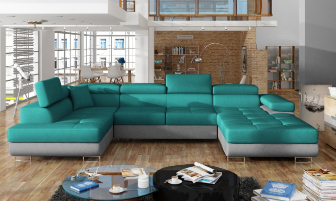 Fabric U-shaped couch living landscape corner sofa set modern design sofa modern new