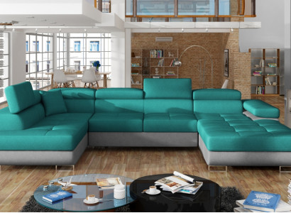 Fabric U-shaped couch living landscape corner sofa set modern design sofa modern new
