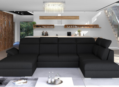 Corner sofa fabric corner suite U-shaped sofa couch design couch upholstery textile modern
