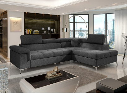 Sectional sofa L-shape sofa couch design upholstery sleeper sofa fabric bed function fabric