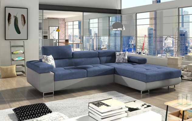 Corner sofa L-shaped living area designer sofa couch upholstery fabric seat ensemble