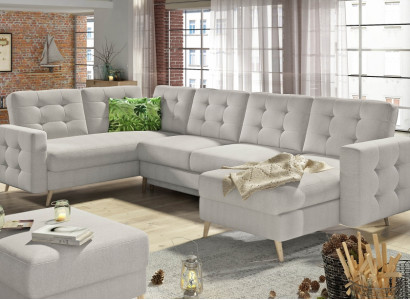 U-Shape Couch Living Landscape Corner Sofa Set Modern Design Sofa Textile Fabric New