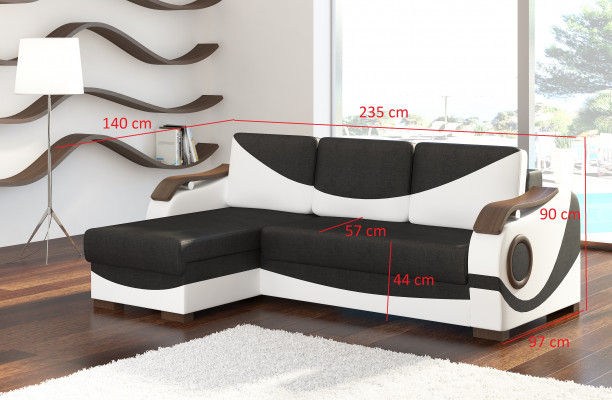 Design corner sofa Perto bed function couch upholstery fabric sofas couches sleeping