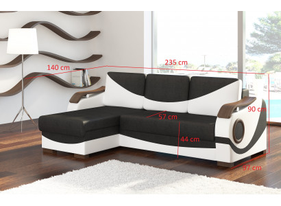 Design corner sofa Perto bed function couch upholstery fabric sofas couches sleeping