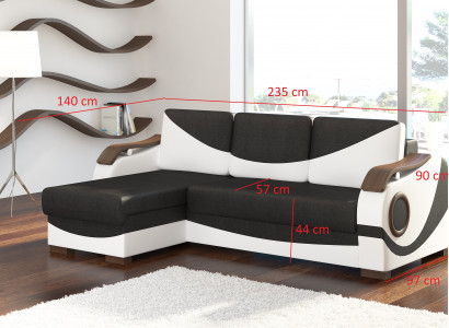 Design corner sofa Perto bed function couch upholstery fabric sofas couches sleeping