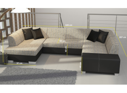 Sofa Couch Modern Sleeper Sofa Couch Bed Function Upholstered Corner Set