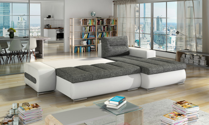 Designer corner sofa Ottavio with bed function couch living landscape sofas sleep sofa