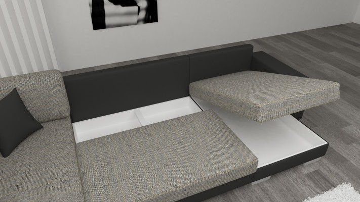 Living room sectional corner sofa couch upholstery fabric corner textile fabric suite new.