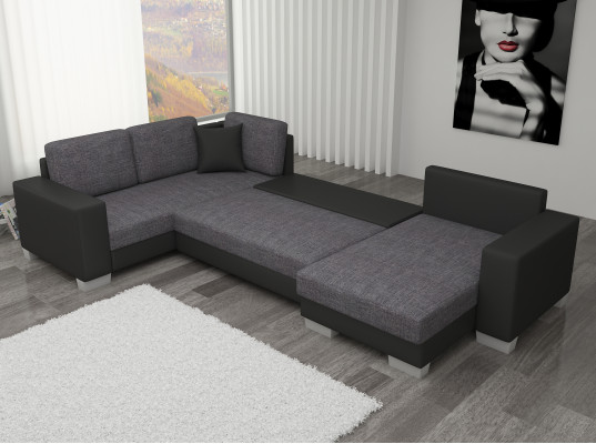Living room sectional corner sofa couch upholstery fabric corner textile fabric suite new.