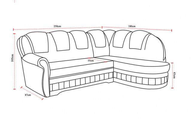 Classic corner sofa bed couch upholstered corner set corner sofa fabric