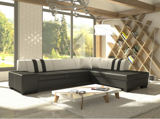 Design corner sofa sleeper sofa bed function sofas couch leather textile upholstery new