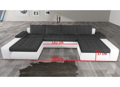 Living room landscape leather sofa couch upholstery seat corner sofa set