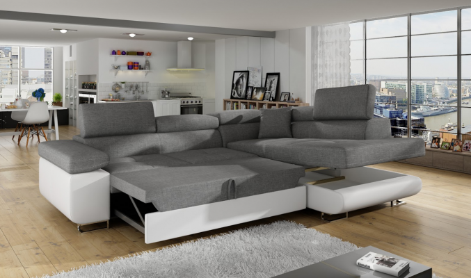 Classic design corner sofa, couches, bed function couch, upholstery, textile sofas.