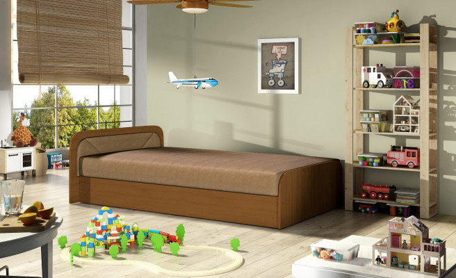 Modern children's bed beds textile wood bed bed sofa children's room new