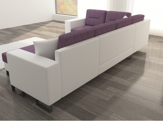 U-shaped living area modern living room corner sofa couch corner set