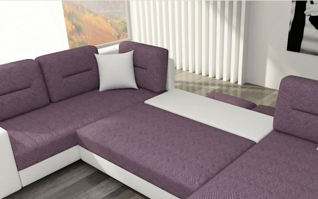 U-shaped living area modern living room corner sofa couch corner set