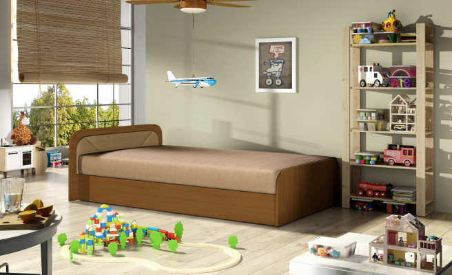 Modern children's bed beds textile wood bed bed sofa children's room new