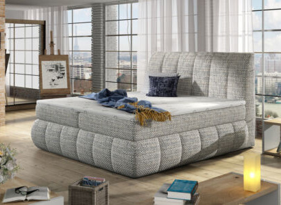 Box spring double bed hotel beds upholstered double leather bed complete 160 180