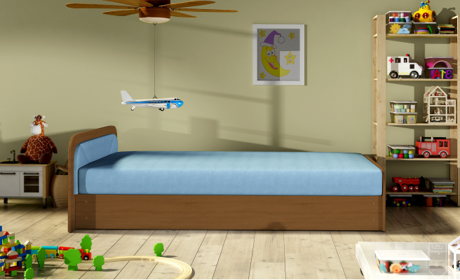 Modern children's bed beds textile wood bed bed sofa children's room new