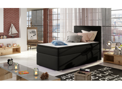 Box spring bed hotel beds 90x200cm leather complete bed box topper