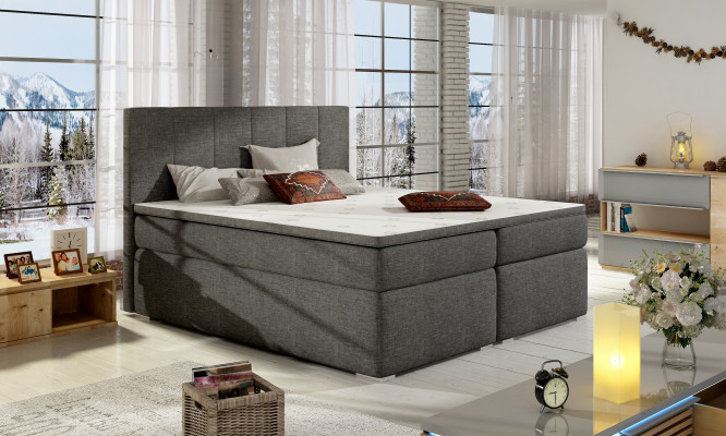 Leather bed upholstery bed box spring beds 180x200cm bed drawer mattress