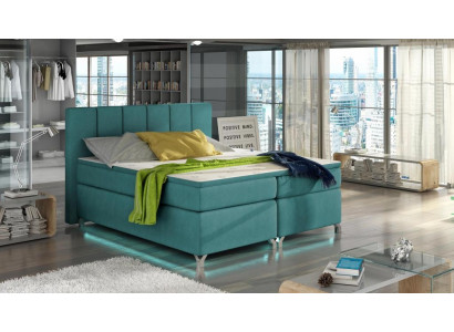Luxury Designer Upholstered Bed Bed Beds Designer Bed Box Spring Fabric 180x200 New