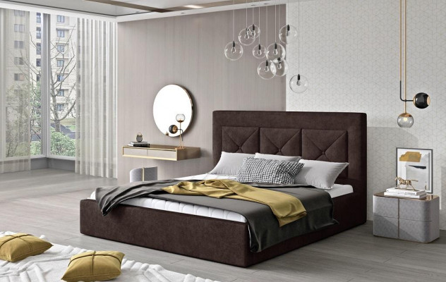 Classic Bed Modern Style Double Wood Hotel Beds 220x220 Bedroom New