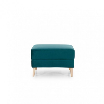 Footstool, ottoman, pouf, living room, designer stool, leather, textile
