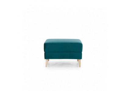 Footstool, ottoman, pouf, living room, designer stool, leather, textile