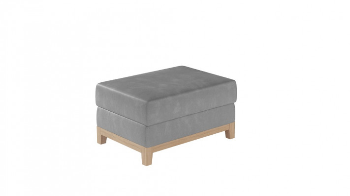 Design upholstered stool footstool ottoman seat chaise padded pouf blue
