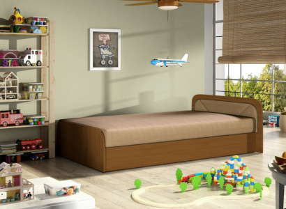 Children's room upholstered bed bed beds wood sleep sofa mattress 80x190cm new