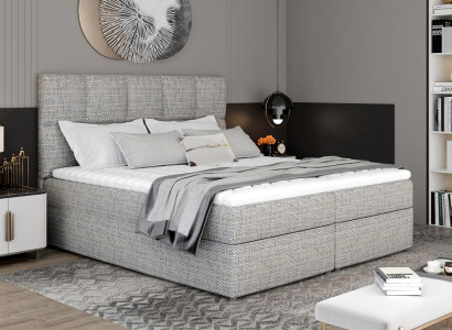 Designer upholstered bed, bed, beds, double bed, marital bed, designer bed, box spring.