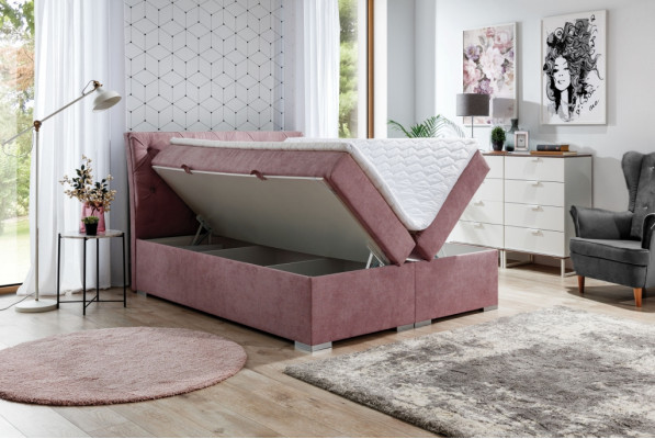 Bed box Chesterfield bed upholstered bed double bed big XXL designer bed new