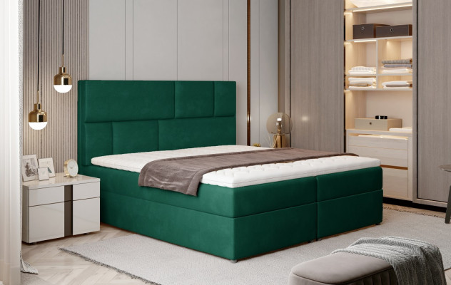Luxury Designer Upholstered Bed Bed Beds Designer Bed Box Spring Textile 180x200